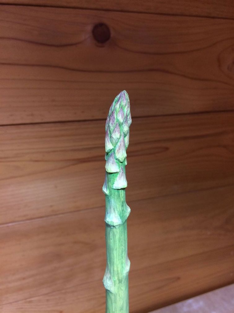 Сэйдзи Кавасаки, Seiji Kawasaki, еда из дерева, скульптуры из дерева в виде еды