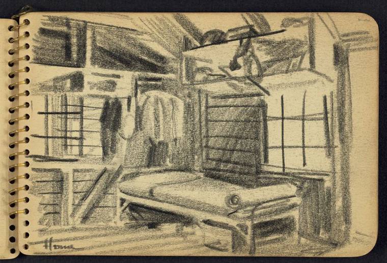 Виктор А. Ланди, Victor A. Lundy, фотографичные рисунки Второй мировой войны, рисунки американского солдата