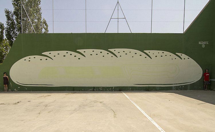 Светящиеся в темноте граффити, Reskate Arts & Crafts, граффити люминесцентная краска