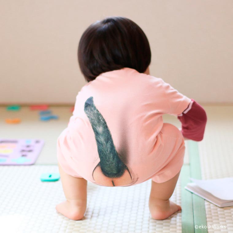 детские ползунки кошачий хвост, ползунки добавляющие кошачий хвост, ползунки хвост кошки