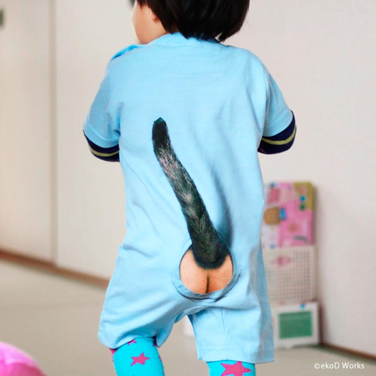 детские ползунки кошачий хвост, ползунки добавляющие кошачий хвост, ползунки хвост кошки