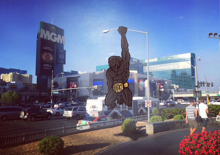 Художник добавляет монстров в повседневные сцены жизни, Jasper St Aubyn West