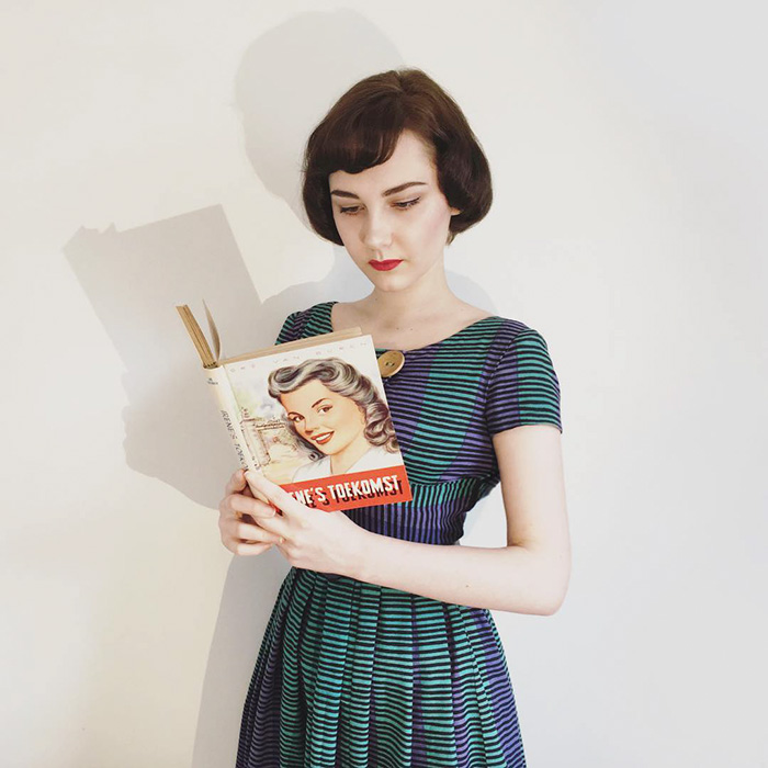 17-летняя девушка способна воссоздать любой винтажный образ, Аннелис Марию Франсин, Annelies Maria Francine