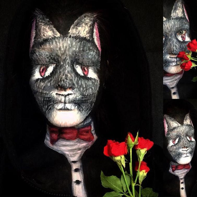 Саида Микевичуте, Saida Mickeviciute, перевоплощения при помощи макияжа, перевоплощения бодиарт