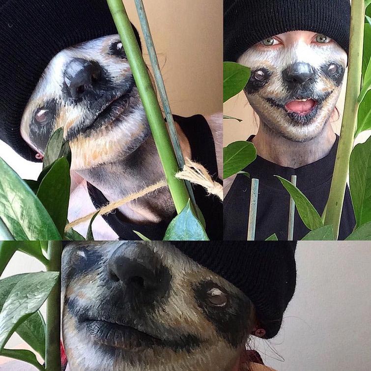 Саида Микевичуте, Saida Mickeviciute, перевоплощения при помощи макияжа, перевоплощения бодиарт