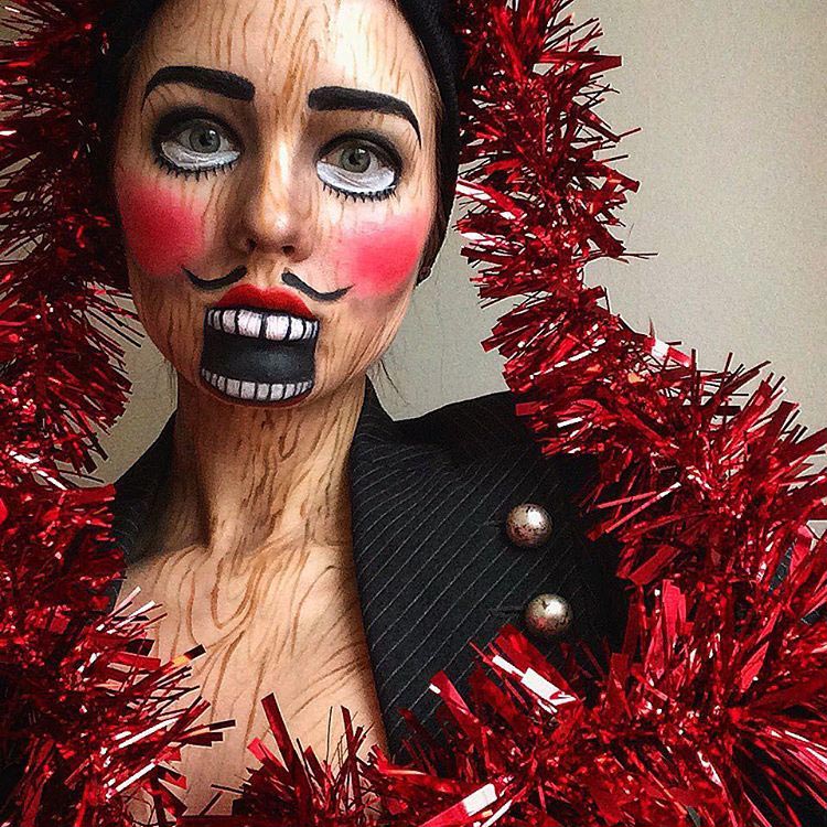 Саида Микевичуте, Saida Mickeviciute, перевоплощения при помощи макияжа, перевоплощения бодиарт