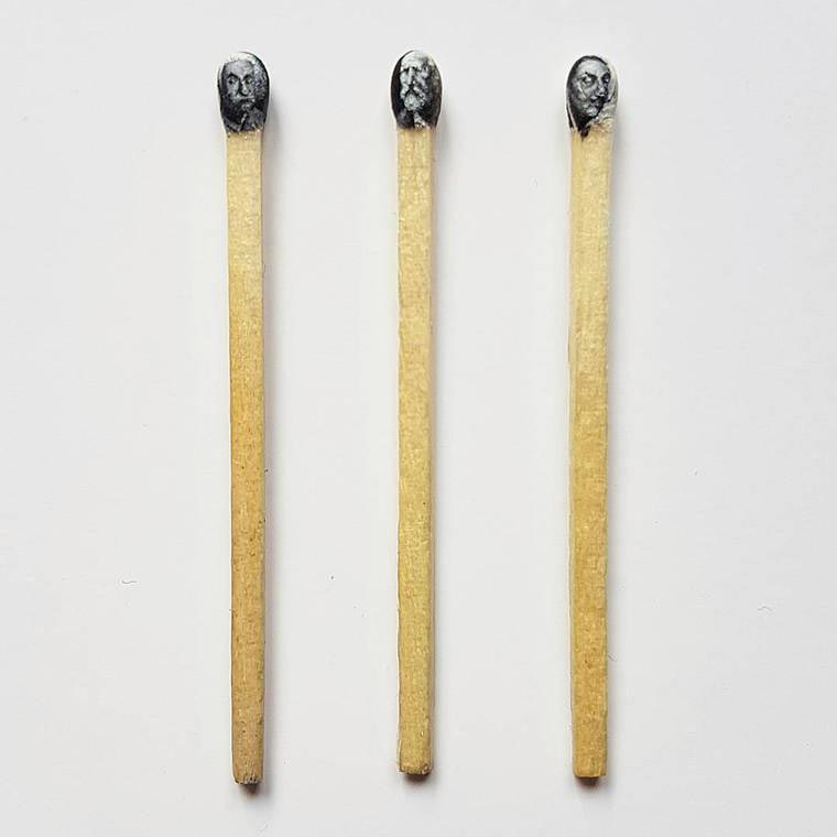 Фантастические микрокартины, нарисованные на маленьких и совсем крошечных предметах микрокартины, микроарт, Хасан Кале ,Hasan Kale, картины на крошечных предметах