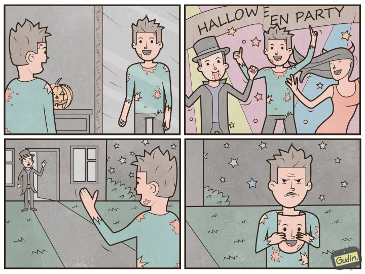 Саркастичные иллюстрации от московского художника, антон Gudim 