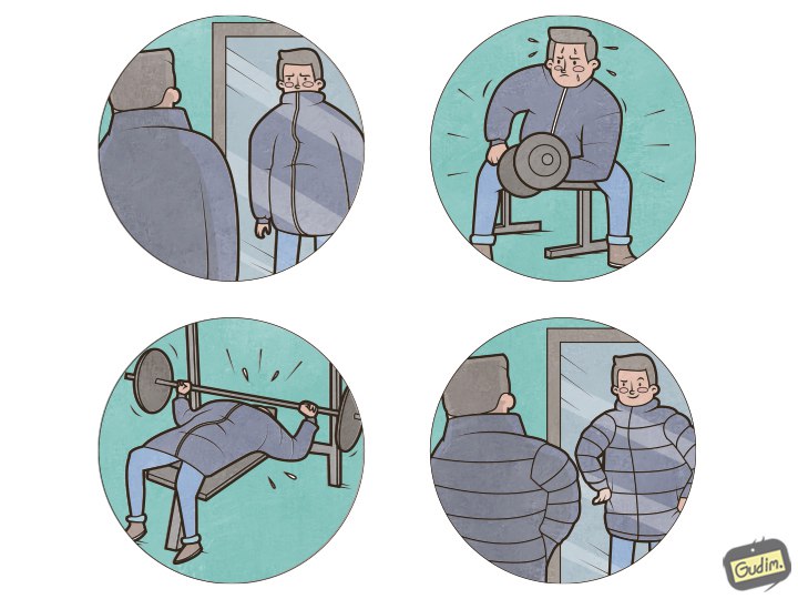 Саркастичные иллюстрации от московского художника, антон Gudim 