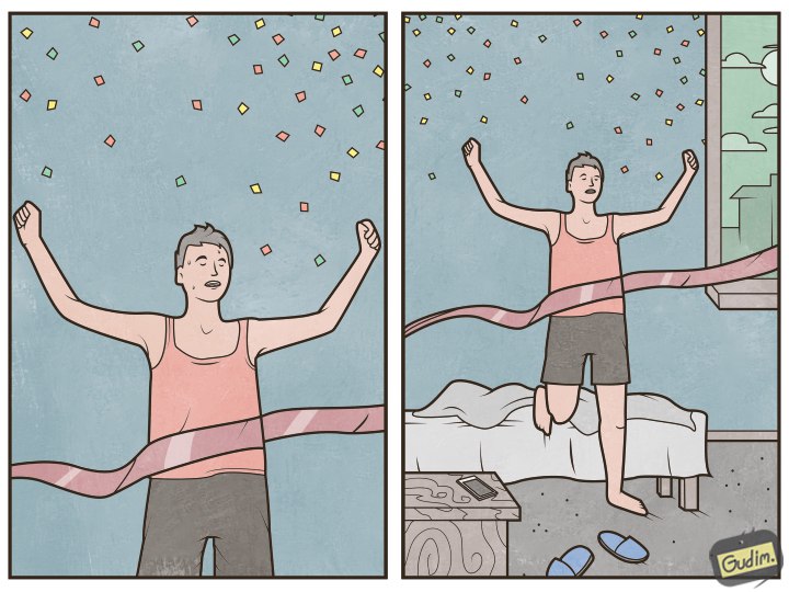 Саркастичные иллюстрации от московского художника, антон Gudim 