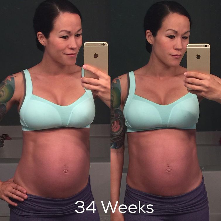 фитнес-гуру на 8 месяце беременности, Сиа Куппер, Sia Cooper