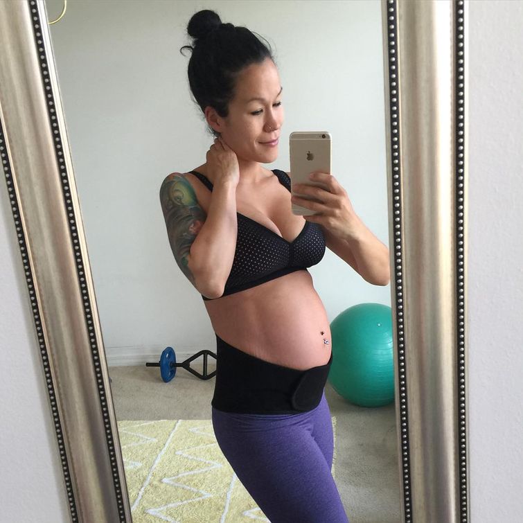 фитнес-гуру на 8 месяце беременности, Сиа Куппер, Sia Cooper