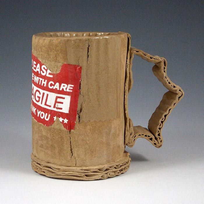 кружки под картон, кружки из старого картона, Тим Ковальчик, Tim Kowalczyk