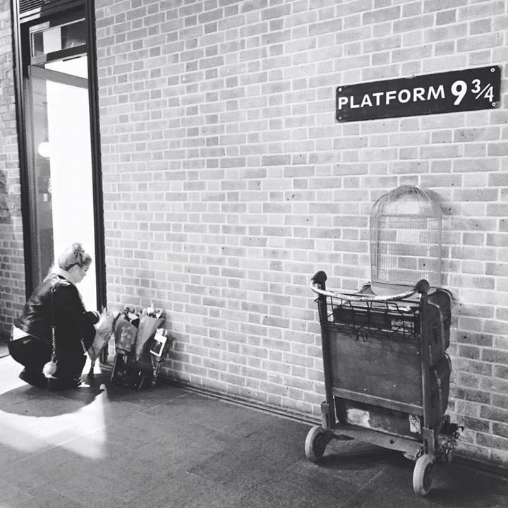 мемориал Алану Рикману, мемориал на платформе 9 3/4, мемориал Алану Рикману поклонники Гарри Поттера