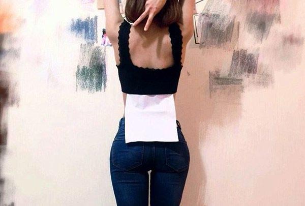 Талия листы А4, тренд талии листы А4, тренд китайские женщины талии А4, A4 waist challenge