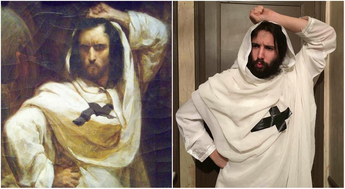 Пользователи Instagram воссоздали произведения французского искусства, «Параллели» Parallels 