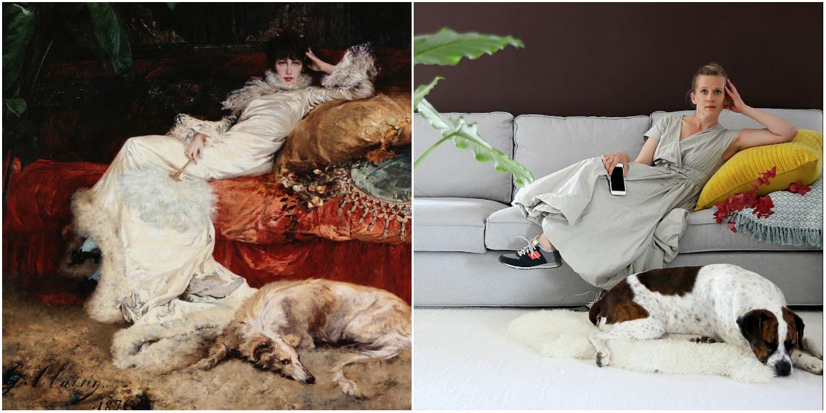 Пользователи Instagram воссоздали произведения французского искусства, «Параллели» Parallels 