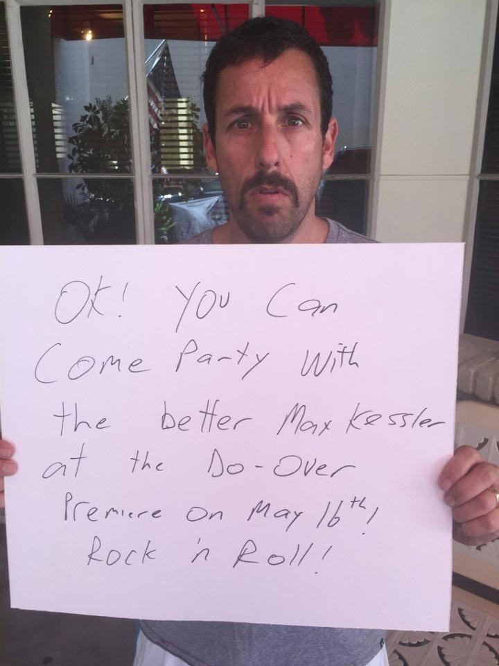 Макс Кесслер, Max Kessler, Адам Сэндлер пригласил двойника на премьеру, Адам Сэндлер пригасил на премьеру