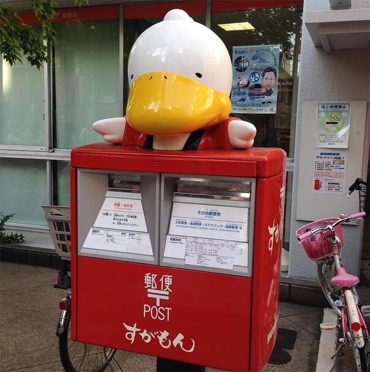 японские почтовые ящики, необычные почтовые ящики Японии