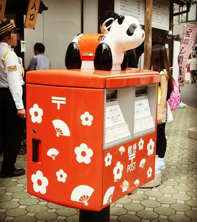 японские почтовые ящики, необычные почтовые ящики Японии