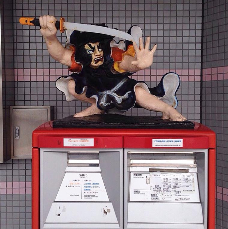 японские почтовые ящики, необычные почтовые ящики Японии