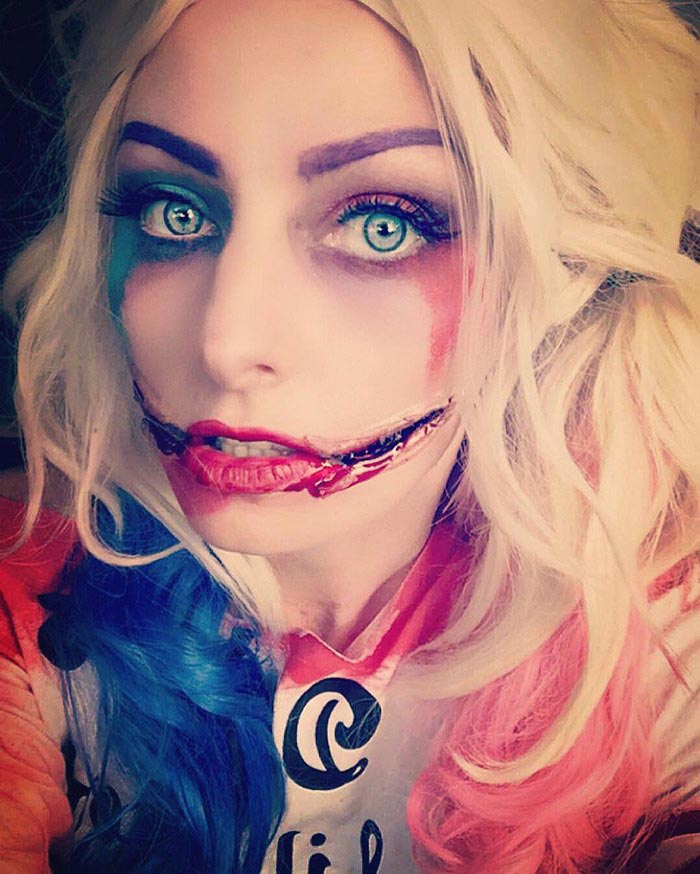 жуткий макияж, макияж для хэллоуина, Сара Мадл, Sarah Mudle