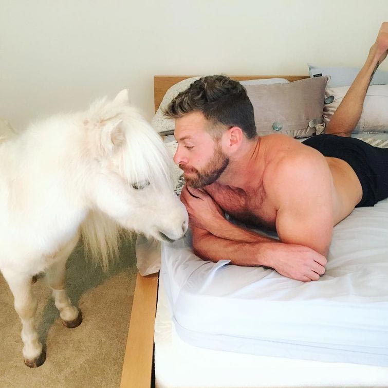 Этот парень исполнил танец из клипа певицы Сии вместе со своим пони, и это чертовски забавно танец парня вместе с пони, пони танец Сия, Джейк Нодар, Jake Nodar