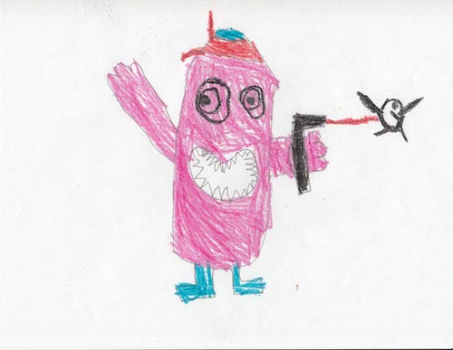 Художники усовершенствовали детские рисунки, детские рисунки до и после