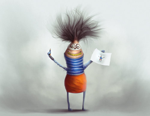 Художники усовершенствовали детские рисунки, чтобы стимулировать их любовь к творчеству Художники усовершенствовали детские рисунки, детские рисунки до и после