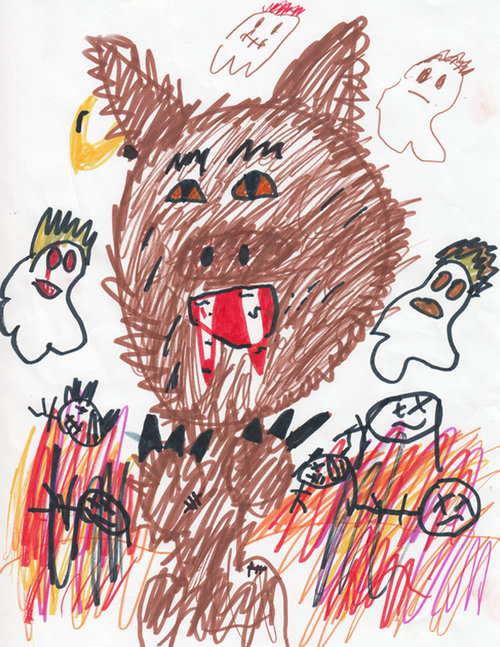 Художники усовершенствовали детские рисунки, детские рисунки до и после