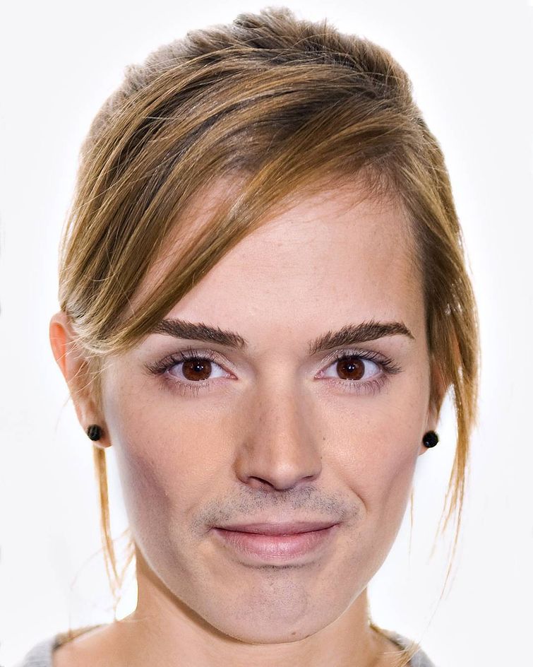 мэшапы, звездные мэшапы, Gesichtermix, объединяет фотографии знаменитостей в портреты