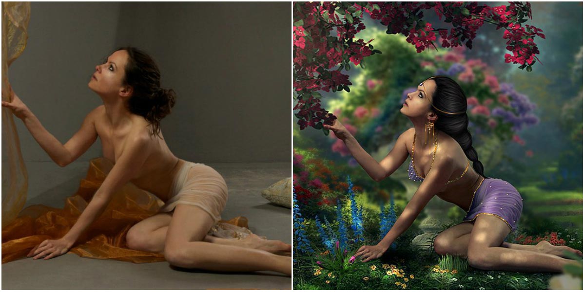 до и после фотошопа, красивый фотошоп