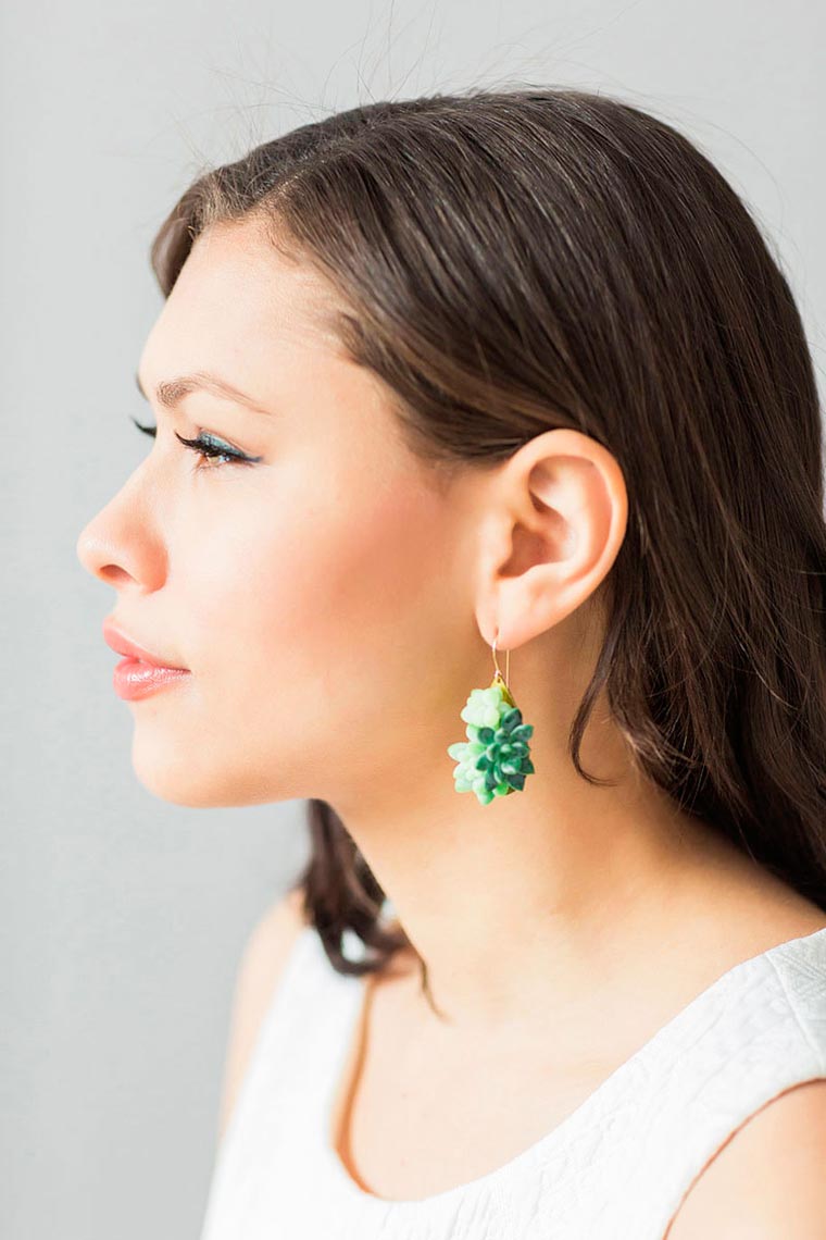 Living Jewelry, украшения с растениями, украшения суккуленты
