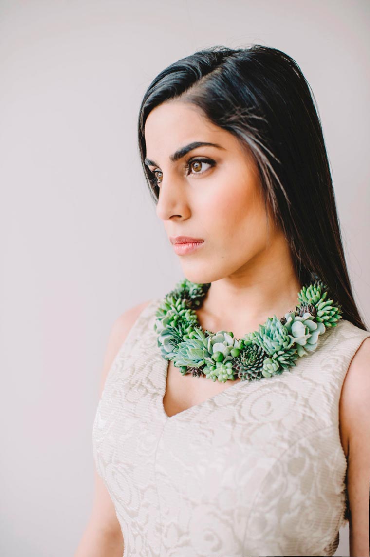 Living Jewelry, украшения с растениями, украшения суккуленты