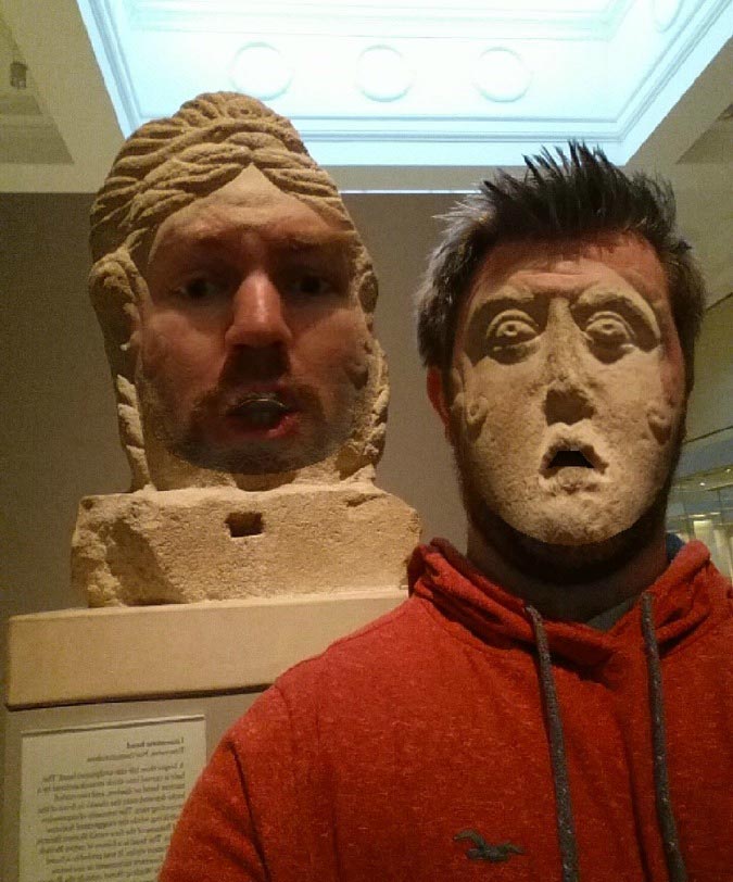 Что получится, если поменяться лицами со статуями или забавный Face Swap в музее обмен лицами со статуями, Face Swap со статуями, Face Swap в музее