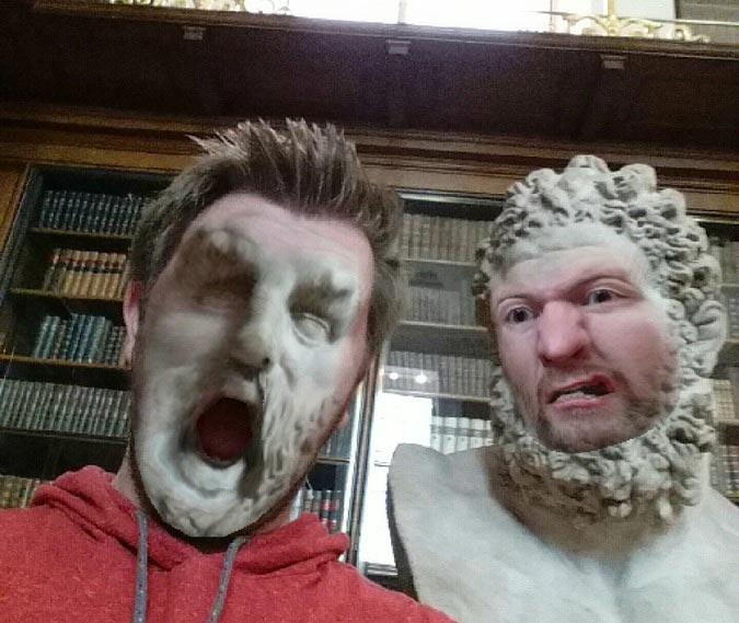 Что получится, если поменяться лицами со статуями или забавный Face Swap в музее обмен лицами со статуями, Face Swap со статуями, Face Swap в музее