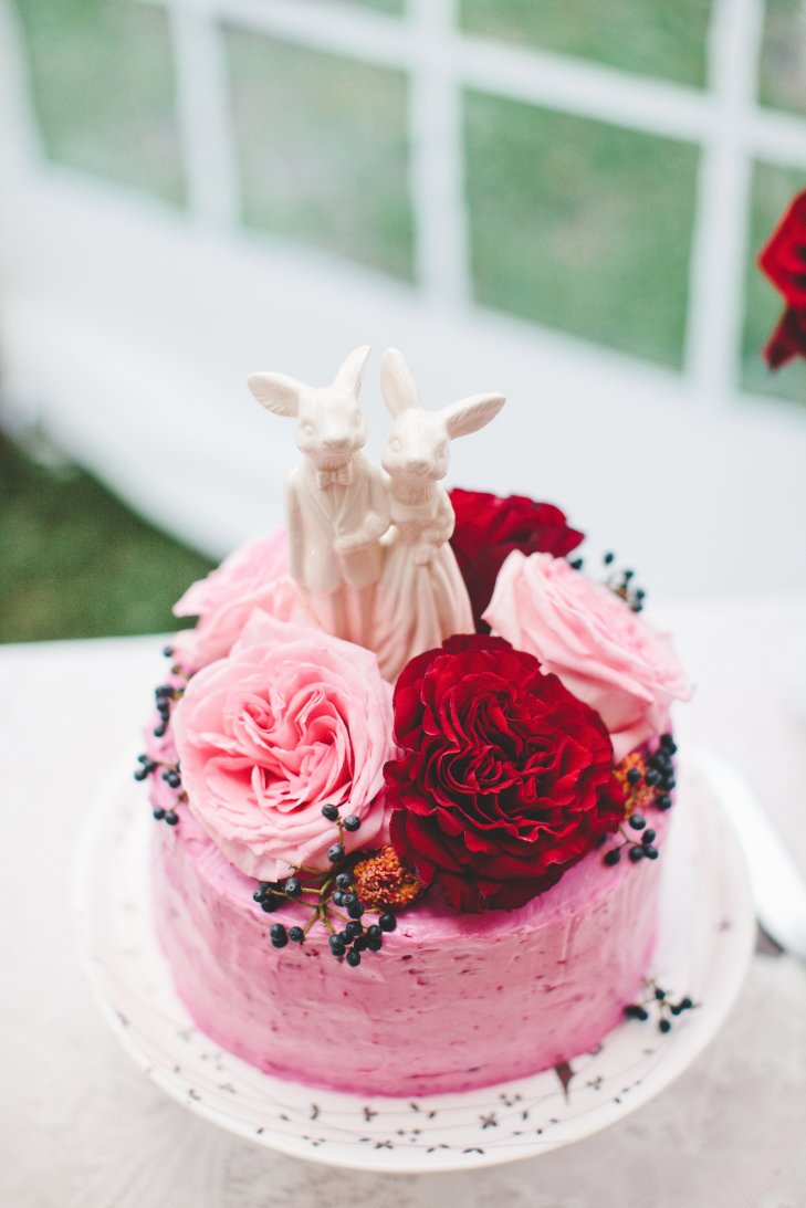 Небольшие Свадебные торты розовые