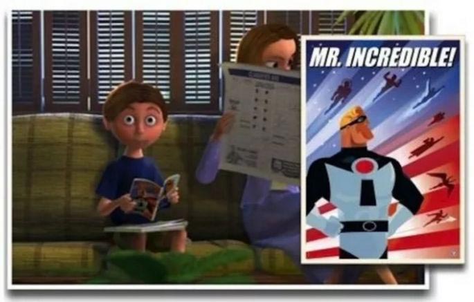 Сколько из этих 20 спрятанных отсылок к собственным мультфильмам студии Pixar вам удалось найти? пасхалки в мультфильмах Pixar, пасхальные яйца мультфильмы Pixar, спрятанные отсылки Pixar