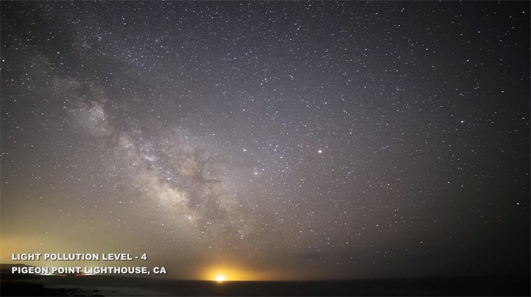 стадии светового загрязнения, световое загрязнение и его стадии