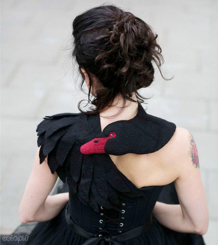 реалистичные шарфы из войлока, реалистичные войлочные шарфы, шарфы из войлока в виде животных