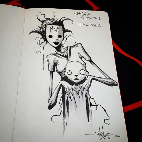 художник нарисовал психические расстройства, Психические расстройства в жутких иллюстрациях, что чувствуют больные