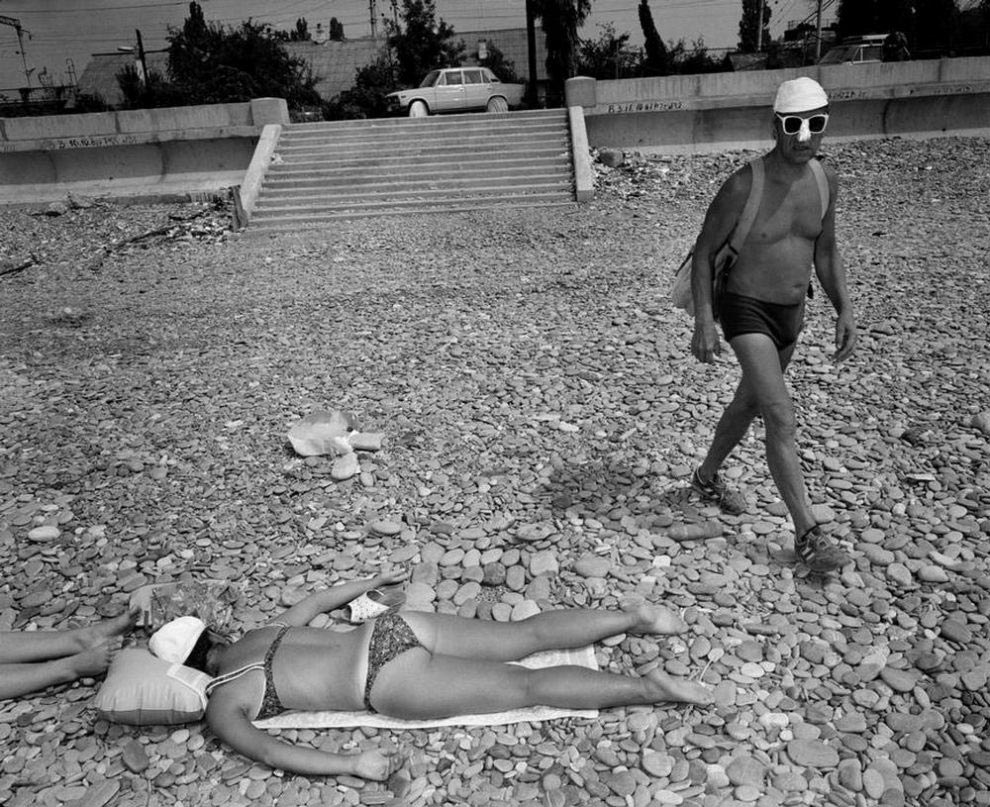 Как это было: сочинские пляжи 1988 года в объективе бельгийского фотографа пляжи Сочи 1988, Карл де Кейзер, Carl De Keyzer, сочинские пляжи 1988