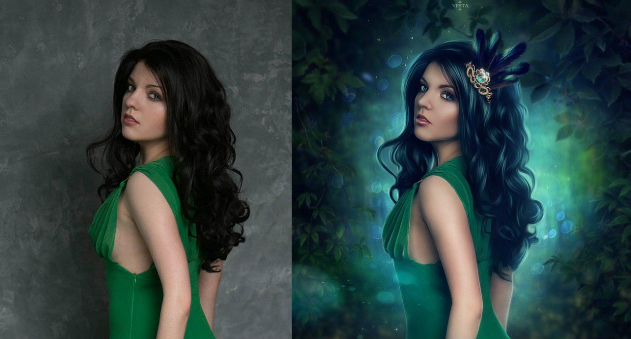 до и после фотошопа, красивый фотошоп