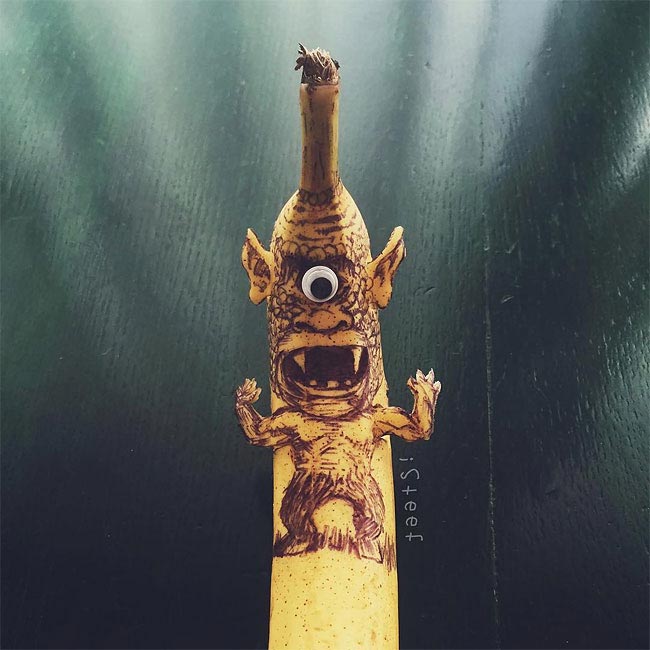 банан в произведение искусства,  Стефан Браш, Stephan Brusche