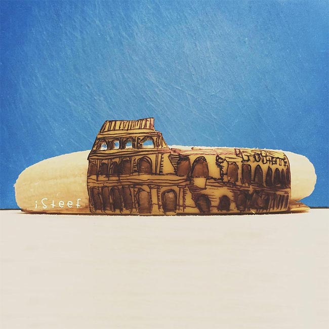 банан в произведение искусства,  Стефан Браш, Stephan Brusche