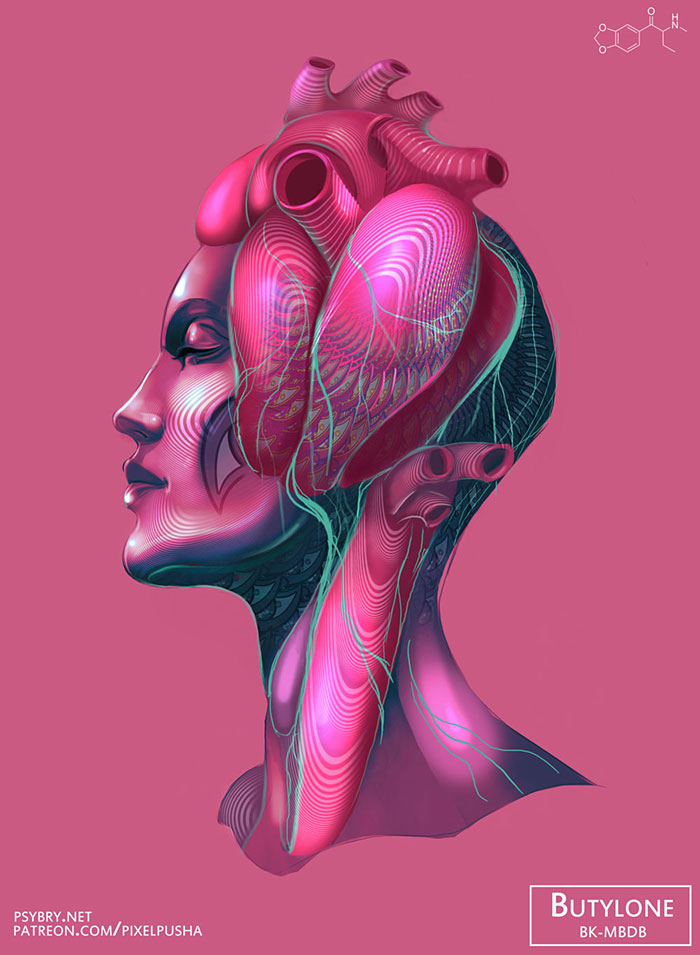 Художник принял 20 разных наркотиков и создал 20 рисунков, Брайан Поллетт, Brian Pollett