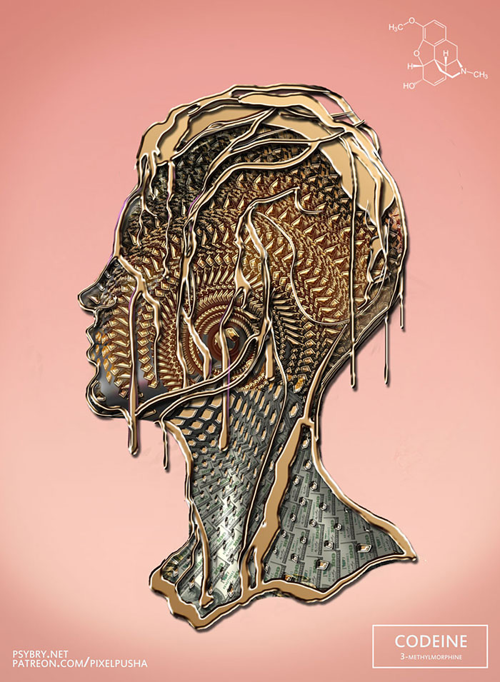 Художник принял 20 разных наркотиков и создал 20 рисунков, Брайан Поллетт, Brian Pollett