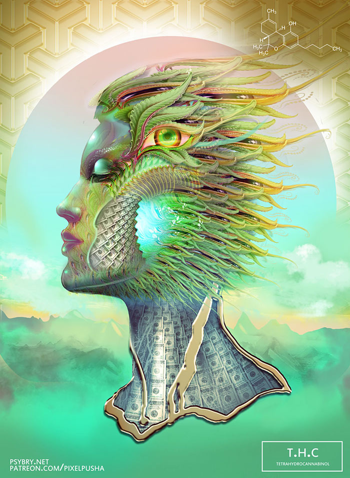 Художник принял 20 разных наркотиков и создал 20 рисунков, Брайан Поллетт, Brian Pollett