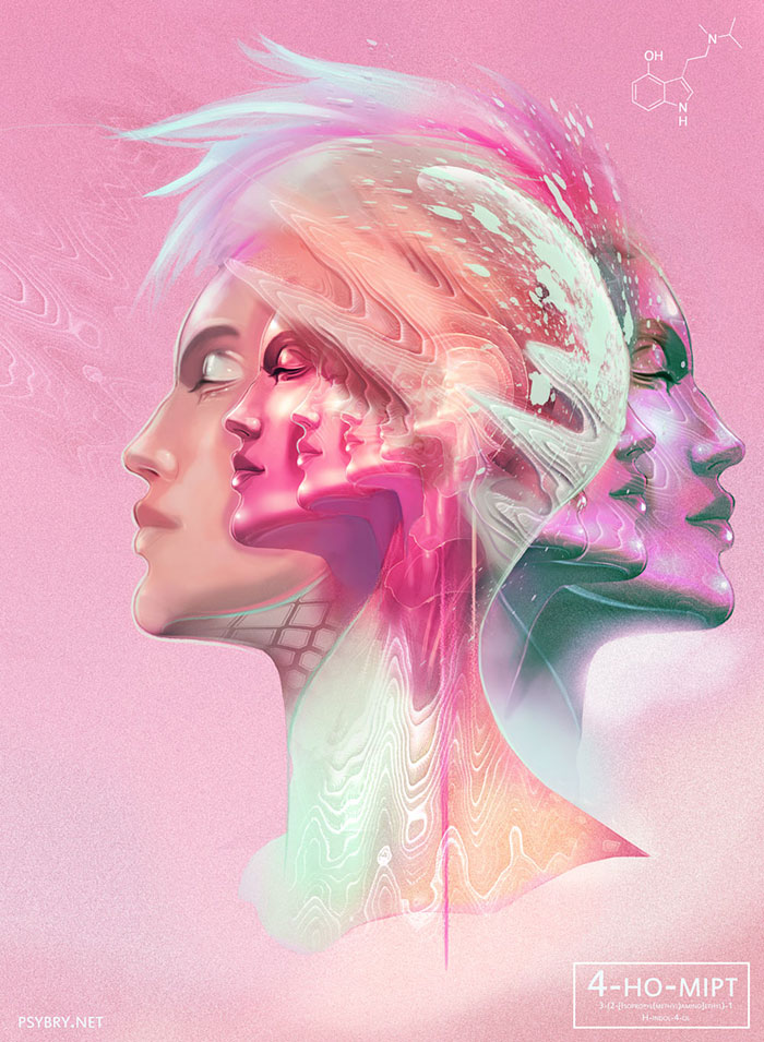 Художник принял 20 разных наркотиков и создал 20 рисунков, Брайан Поллетт, Brian Pollett