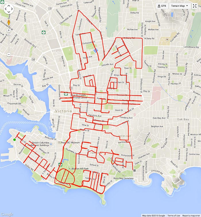 создает иллюстрации катаясь на велосипеде, создает иллюстрации GPS